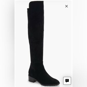 NEW Blondo Sierra Waterproof Over the Knee Boot Black Suede 7.5